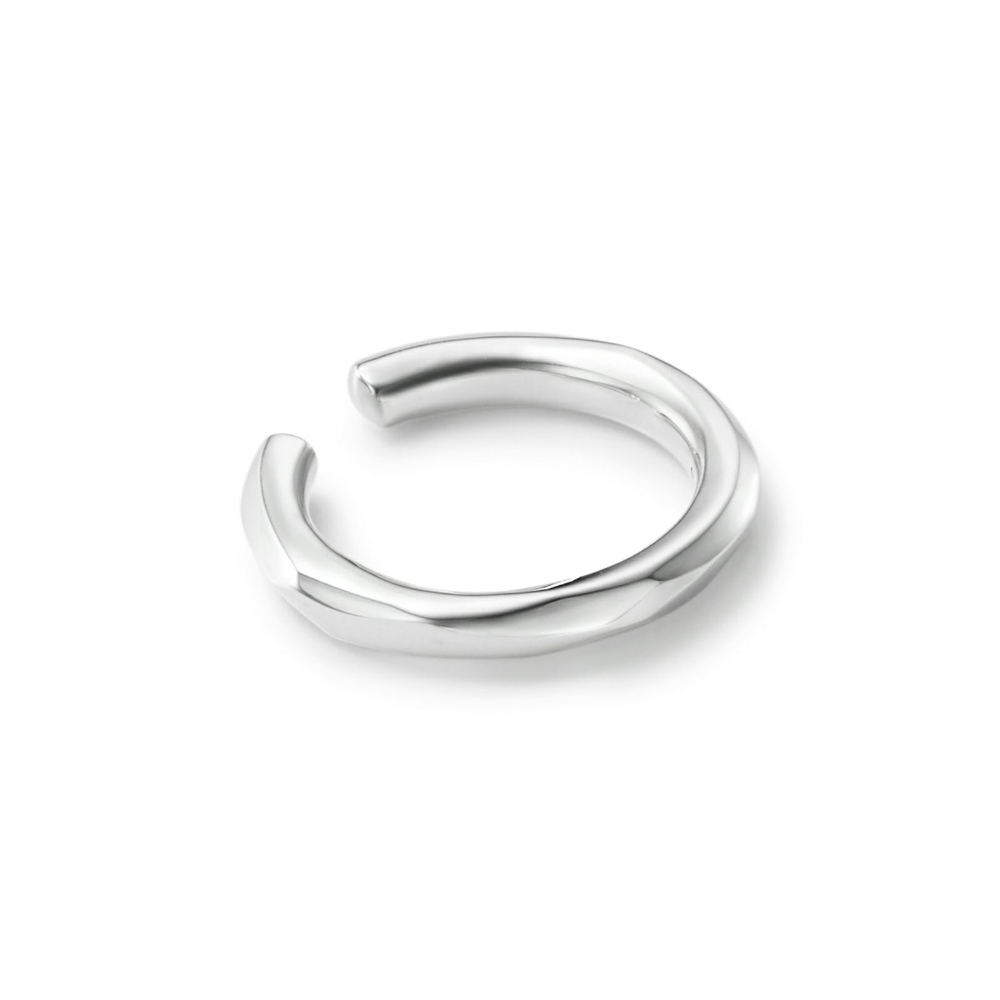 GARNI Crockery Hoop Ear Cuff – M – SILVER